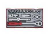 Teng Tools Topnøglesæt ½" 17 dele TT1218-6 39180203