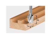 Festool Spiralnotfræser HW, skaft 8 mm HW Spi S8 D4/10 490977