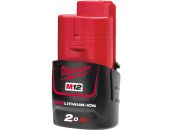 Milwaukee Batteri M12 B2 12 V. 2,0 Ah Red Lithium Ion 4932430064