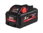 Milwaukee Batteri M18 HB5.5 HO Red Lithium-Ion 18V 5,5 Ah 4932464712