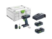 Festool akku bore-/skruemaskine T 18+3 HPC 4,0 I-Plus i Systainer3 576446