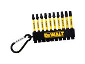 DeWalt Torx 10stk mix i Nøglering IMPACT 50mm 3 x T20 4 x T25 3 x T30 DW-DT7275-QZ