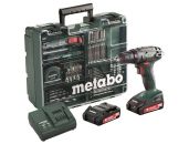 Metabo Akku Bore/-skruemaskine BS 18 Li 18V 2,0 Ah Workshop sæt 602207880