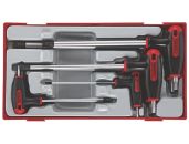 Teng Tools unbraconøglesæt T-greb TTHEX7AF i tommer med 7 dele 68930205