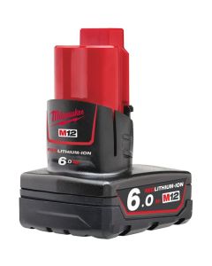 Milwaukee batteri M12 B6 12 V. 6,0 Ah Redlithium-Ion 4932451395