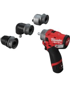 Milwaukee kompakt slagbore-/skruemaskine med aftaglig borepatron M12 FPDXKIT-202X 4933464138