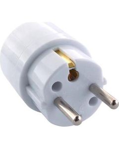 Schuko adapter mellem Schuko (EU stik) til DK jord 6228100090