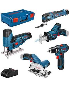 Bosch Toolkit 12V 5 PAK GSR 12V-15/GST 12V-70/GOP 12V-28/GKS 12V-26/GSA 12V-14 3X3,0AH GAL 12V-40 XL-B 0615A0017C