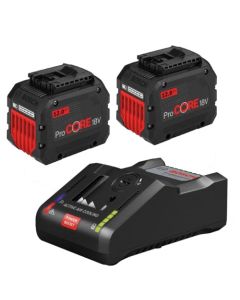 Bosch Start-Sæt: 2x Batteri 18V 12.0Ah og Lader GAL 18V-160 C 1600A016GY
