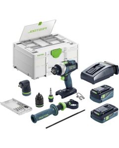 Festool Akku bore-/skruemaskine TDC 18/4 5,0/4,0 I-Set QUADRIVE 577612