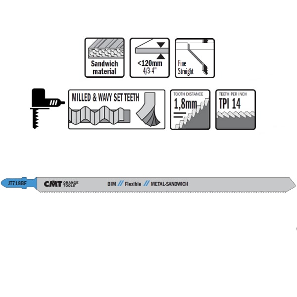 Stiksavklinge 160mm BIM Metal Flex
