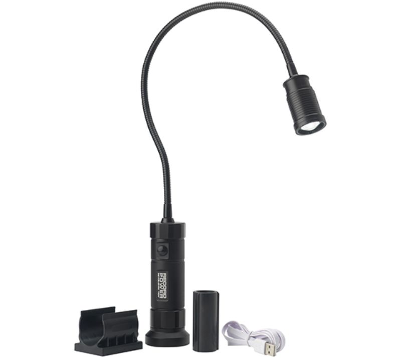 Record Magnetisk Led Arbejdslampe Med Fleksibel Hals