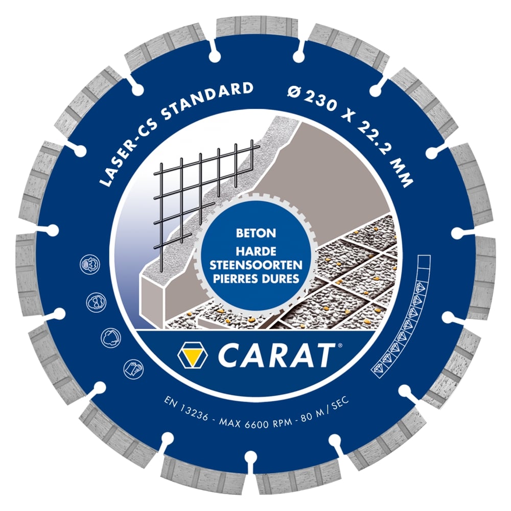 CARAT Beton diamantklinge CS Ø350 med TURBO segment