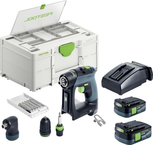 Billede af Festool Akku bore-/skruemaskine CXS 12 2,5-Set hos Dorch & Danola A/S