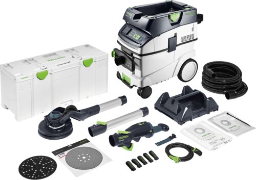 Festool Langhalssliber- Og Støvsugersæt PLANEX LHS 2 225 EQI/CTM 36-Set