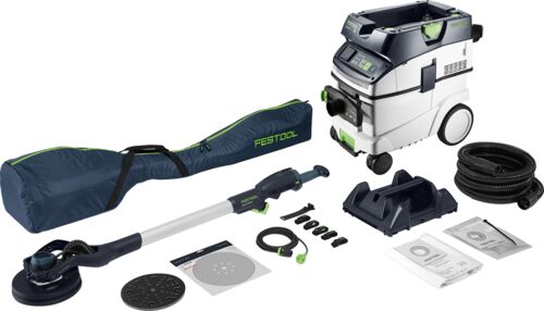 Festool Langhalssliber- Og Støvsugersæt PLANEX LHS 2-M 225 EQ/CTM 36-Set