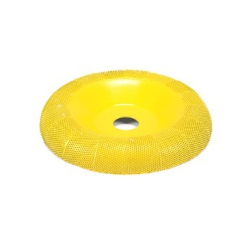 Saburrtooth Fæseskive 100mm Buet Fin Gul
