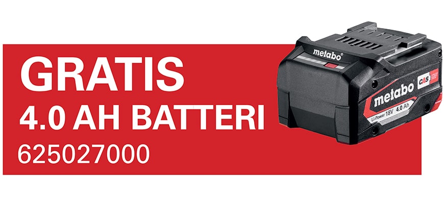 Se hvilke maskiner der følger et gratis batteri med til