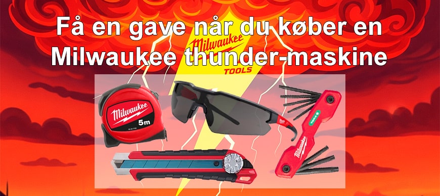 Tryk her og se Milwaukee thunder-maskiner