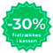 -30% fratrækkes i kassen